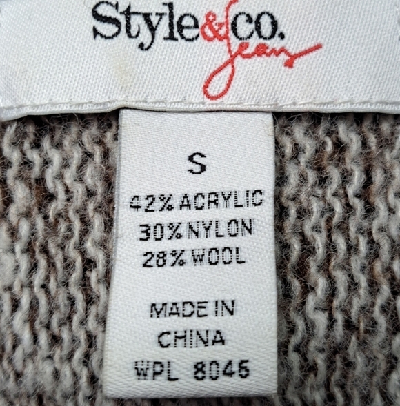 Style & Co. Wool Blend Open Knit Cardigan Size S - Picture 11 of 11